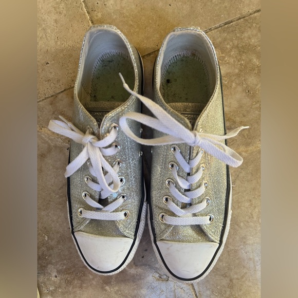 Chuck Taylor converse All-Stars sparkle party low top  very good condition 8.5 - Picture 9 of 13